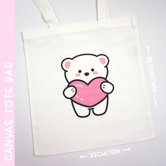 Tote bag | Bear Pink Heart