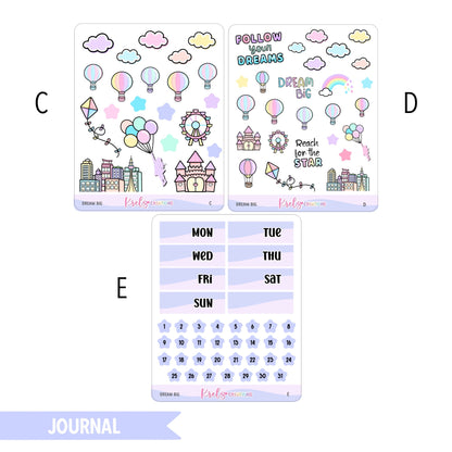 Dream Big | Journaling sticker