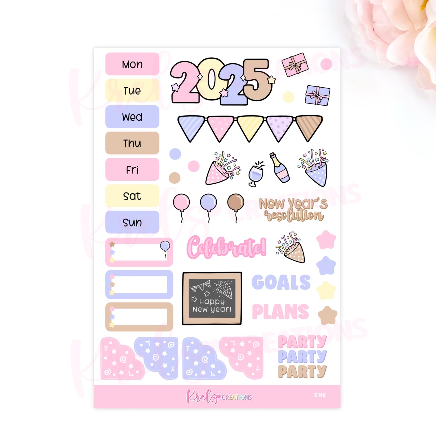 D148 | 2025 Journaling sticker