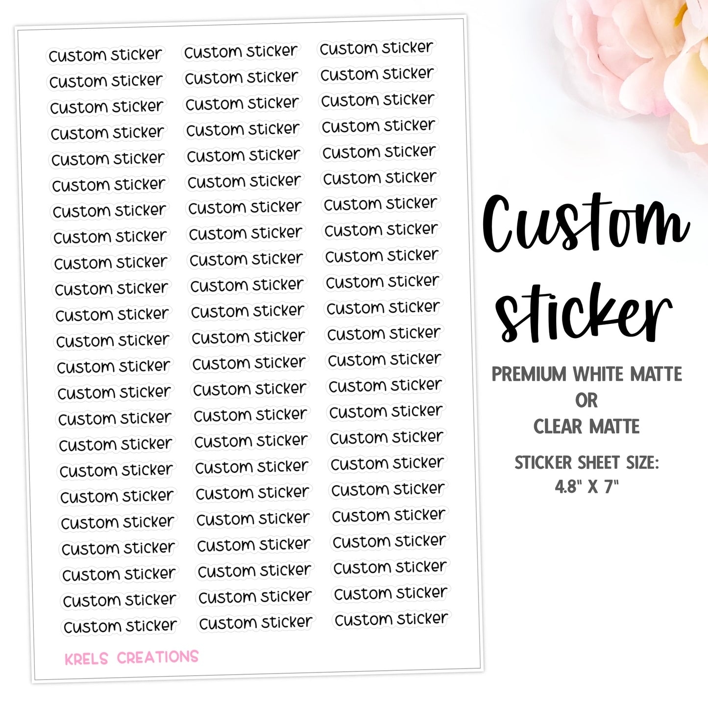 Custom sticker (4.80in x 7in)