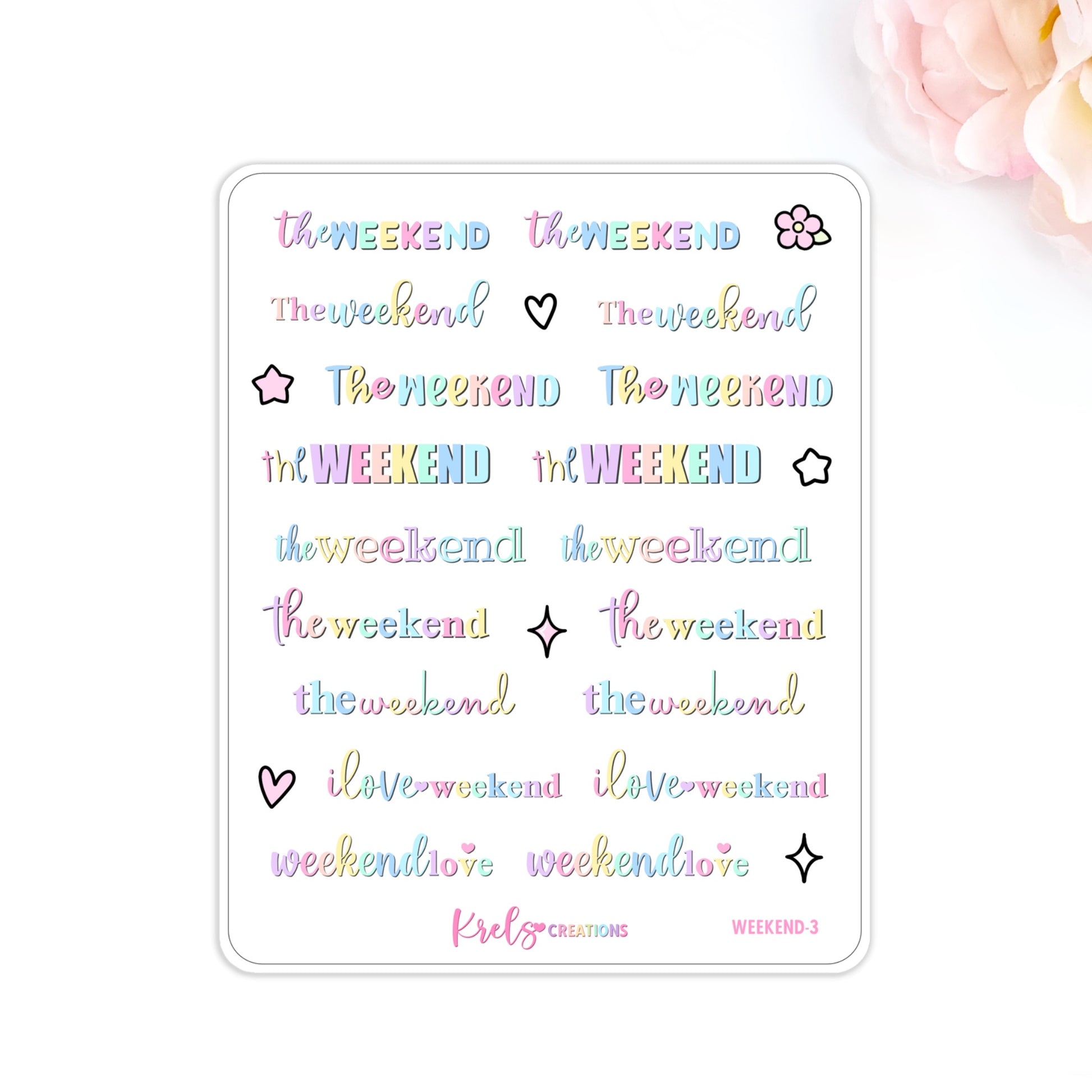 Weekend Scripts | #3 | Pastel color – Krels Creations
