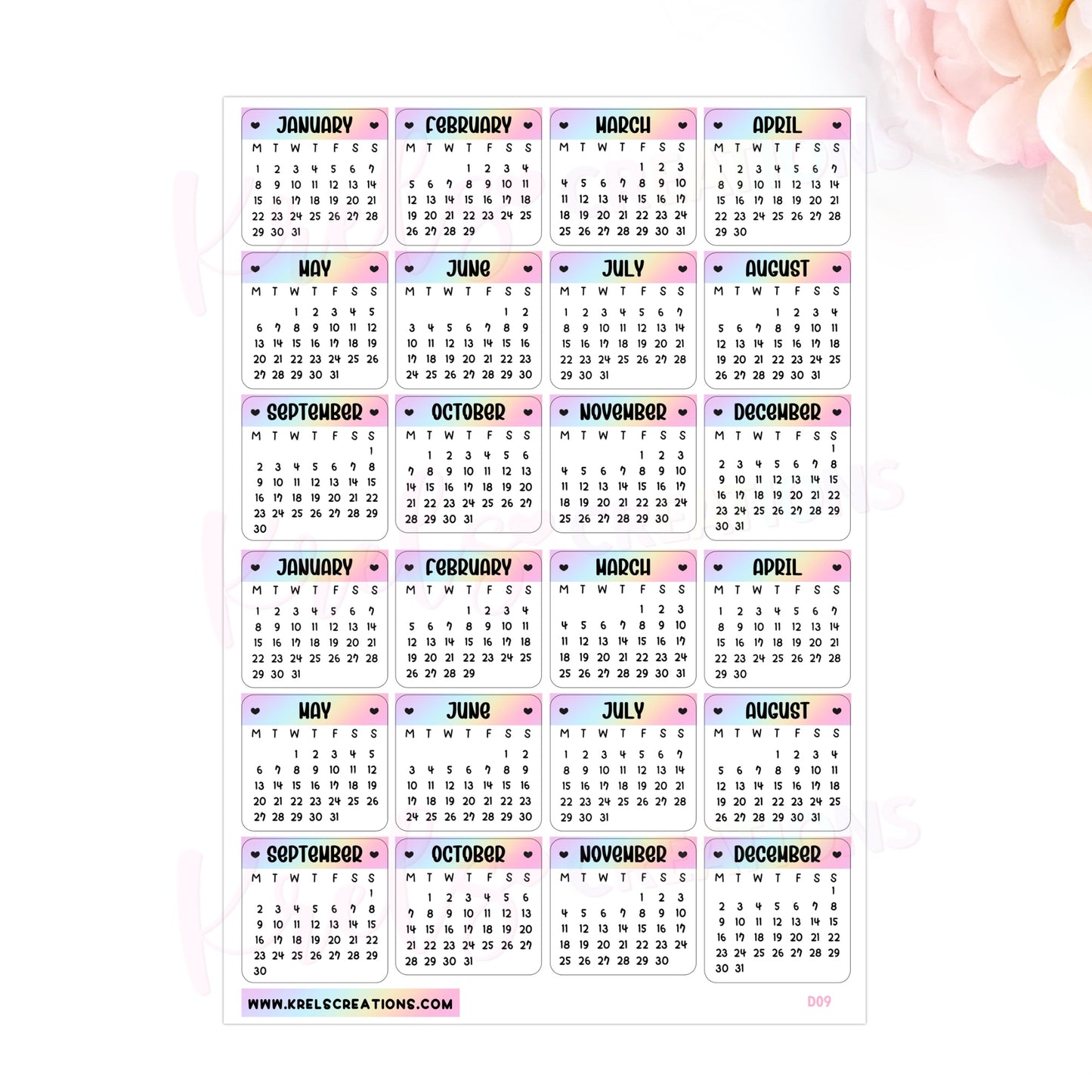 D09 | 2024 Mini Calendars