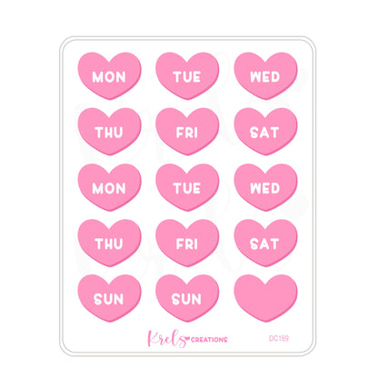 DC169 | Pink heart date covers