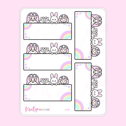 HK185 | Planner friends box label