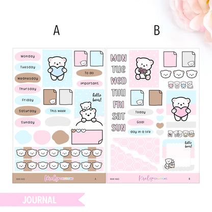Bear hugs | Journaling sticker
