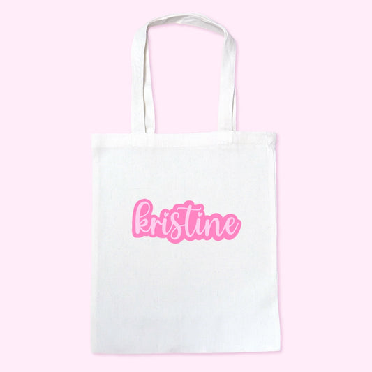 Custom Tote bag | Barbie Font Style