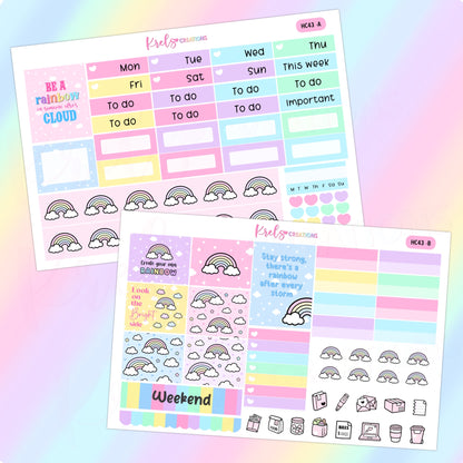 HC43 | Rainbow | Hobonichi cousin -2 sheets