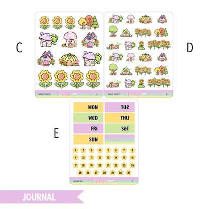 Magic Forest "Fall" | Journaling sticker