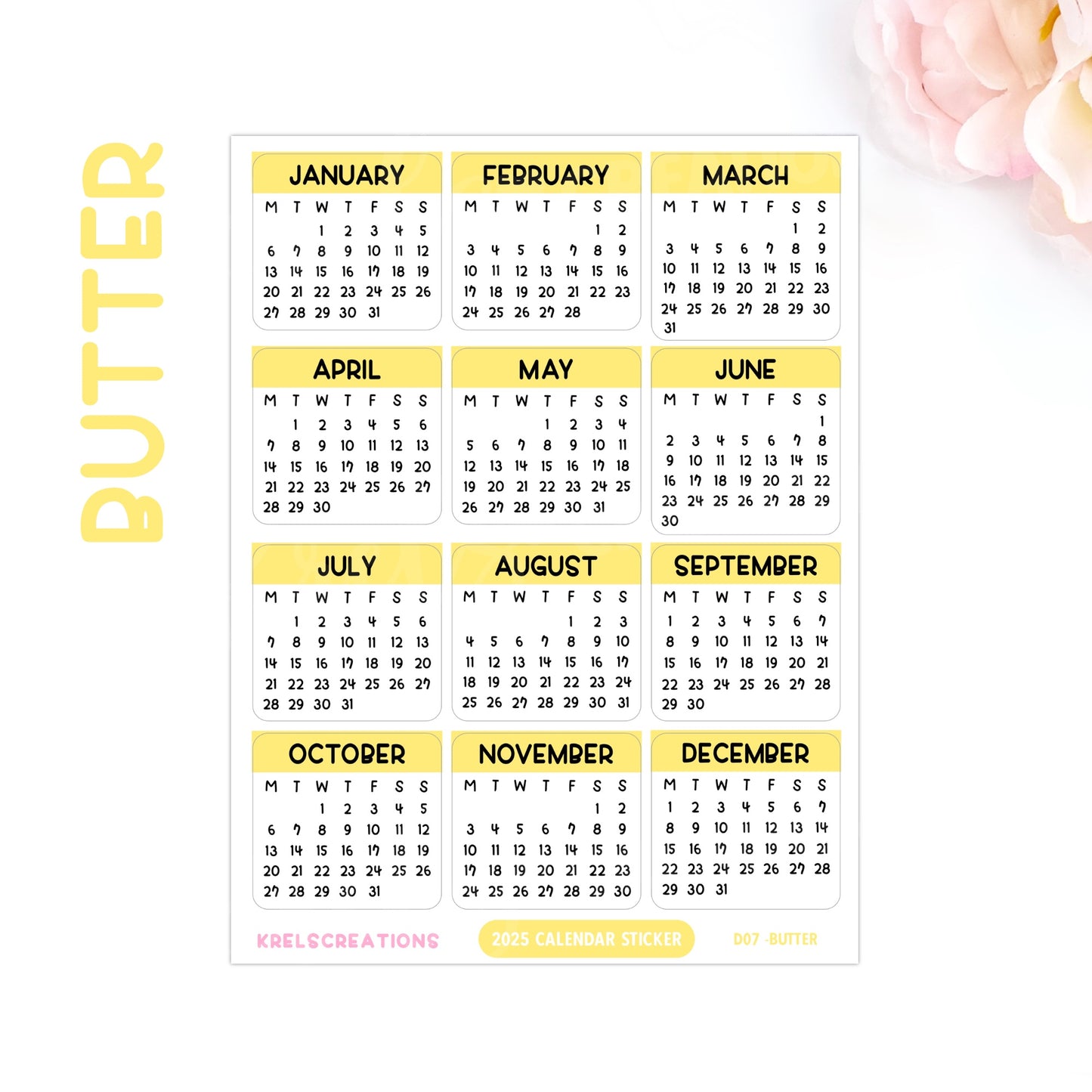 D07 | 2025 Calendar (1 inch)