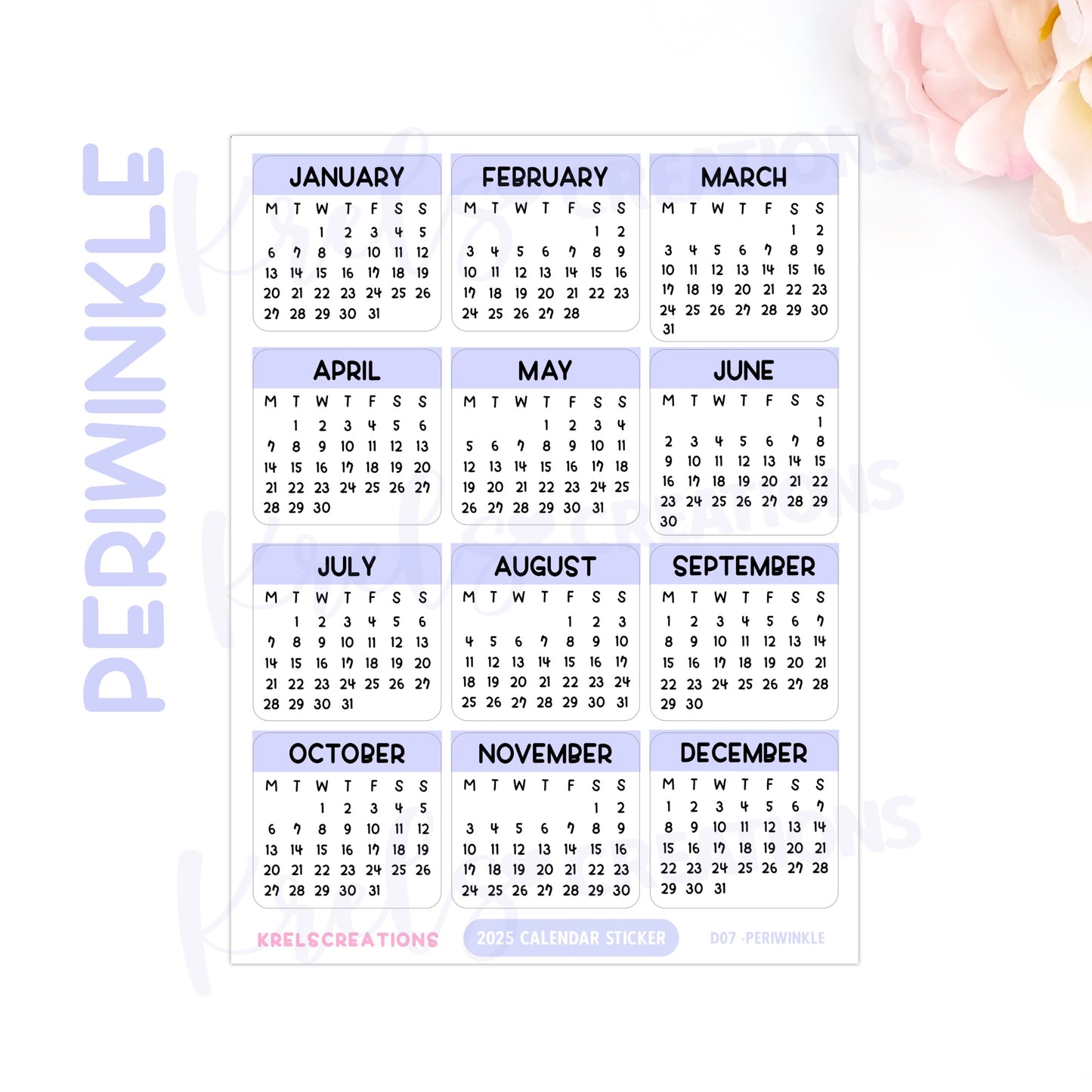 D07 | 2025 Calendar (1 inch)