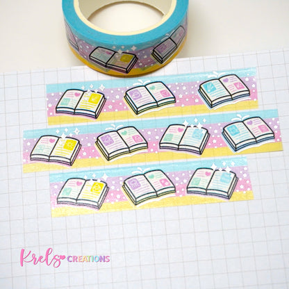 Bookart | Silver foil | 15mm washi tape