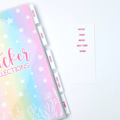 Divider for Reusable Sticker Book (5x7)