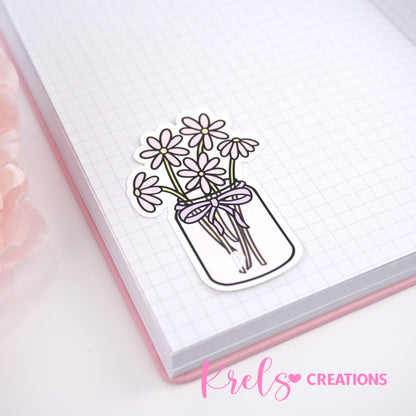 Flower vase | Die-cut sticker