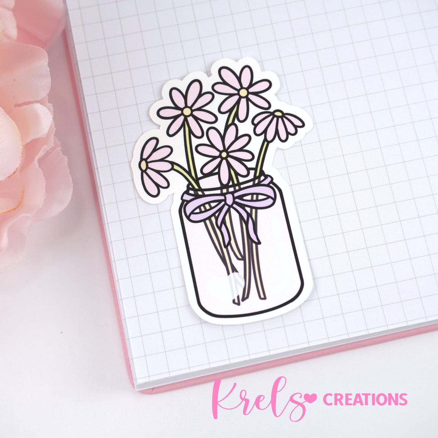 Flower vase | Die-cut sticker