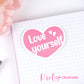 Love yourself | Die-cut sticker