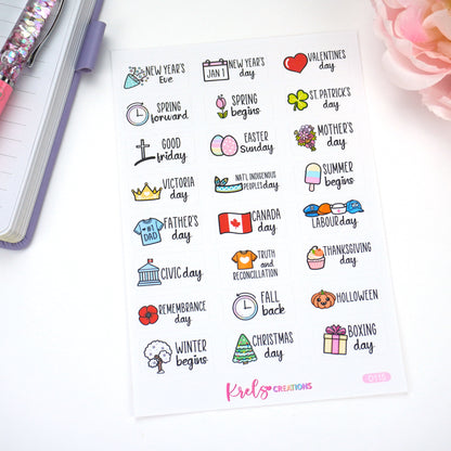 D115 | Canada Holidays and some events