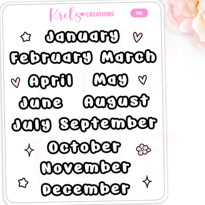 M6 | Month scripts