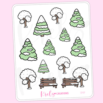 D107 | Snowy trees