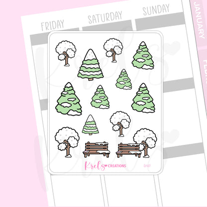 D107 | Snowy trees