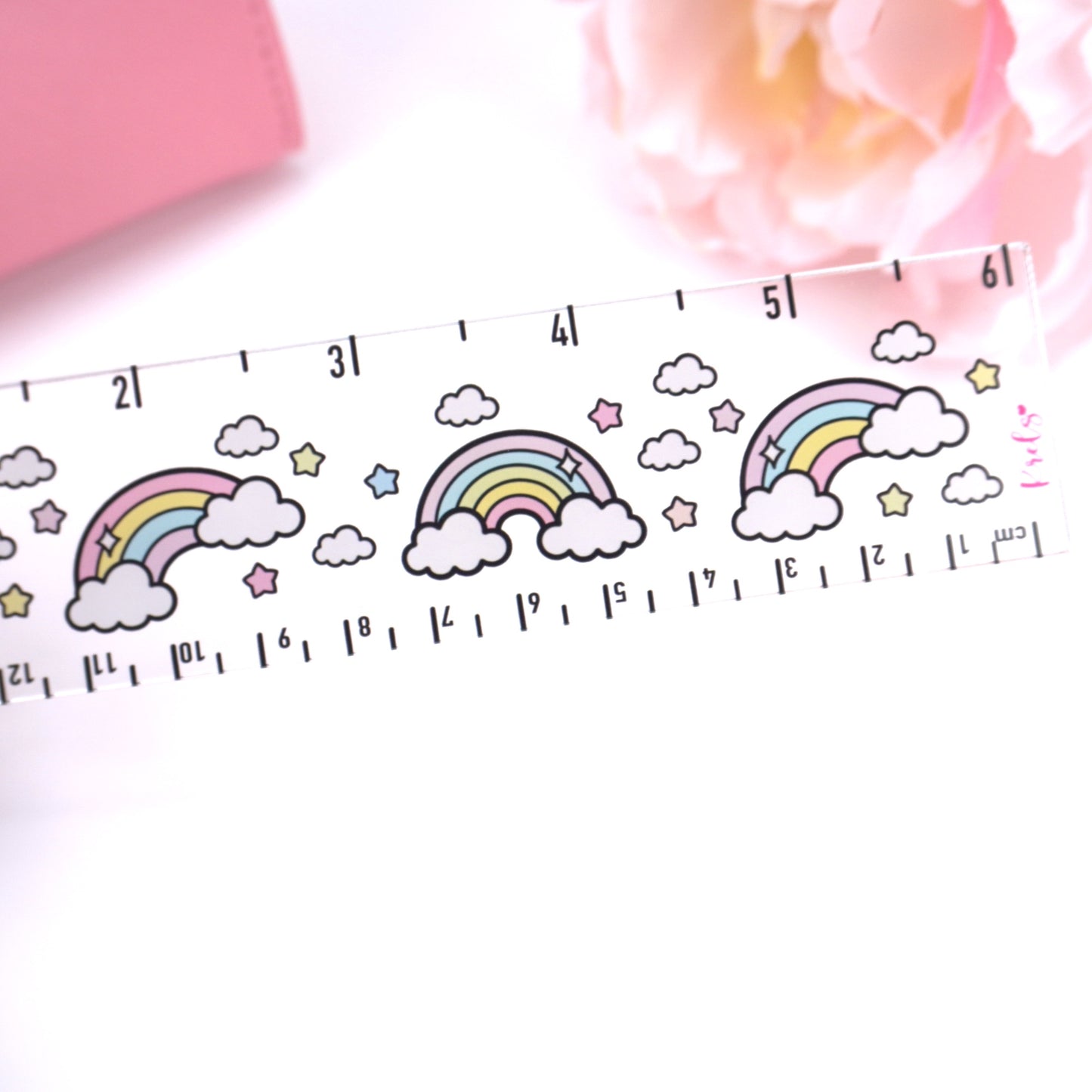 Rainbow Acrylic Ruler 6"