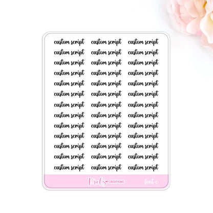 Custom Scripts