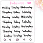 WK9 | Weekday