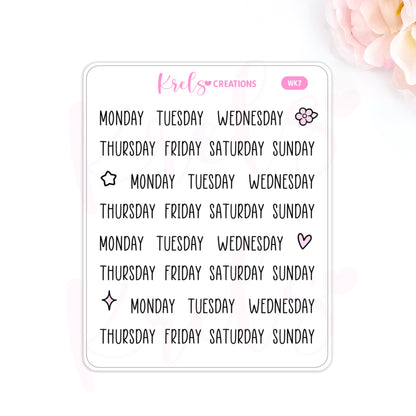 WK7 | Weekday