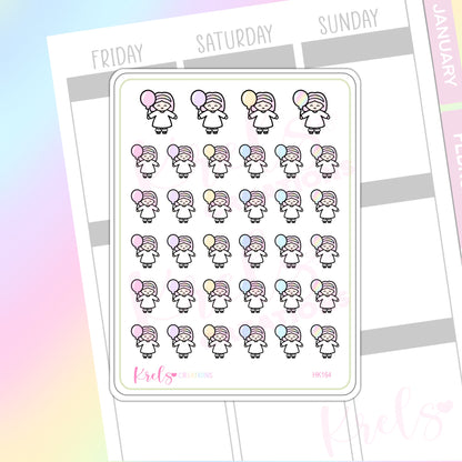 Balloon -Little K Stickers | HK164