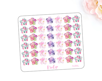 FLORALS | Medium Star | Transparent
