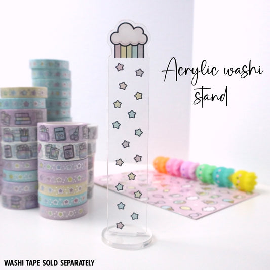 Acrylic Washi Stand | Raining rainbow