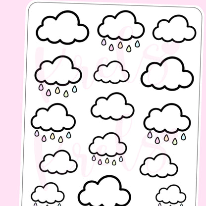 Cloud Deco Sticker | D50