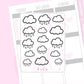Cloud Deco Sticker | D50
