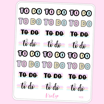 WC8 | TO DO