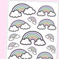 Rainbow Deco Sticker | D49