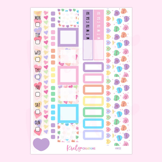 HW22 | Heart Candy | Hobonichi Week kit