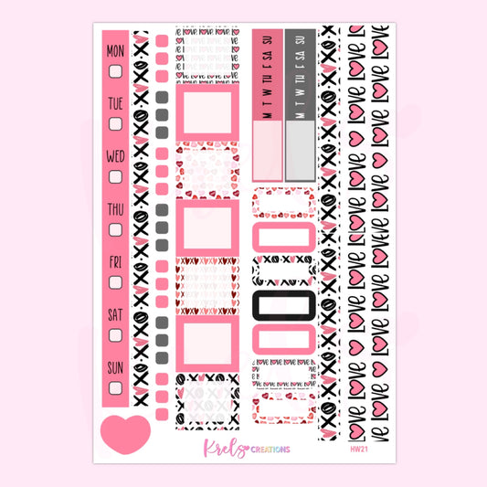 HW21 | XO love | Hobonichi Week kit