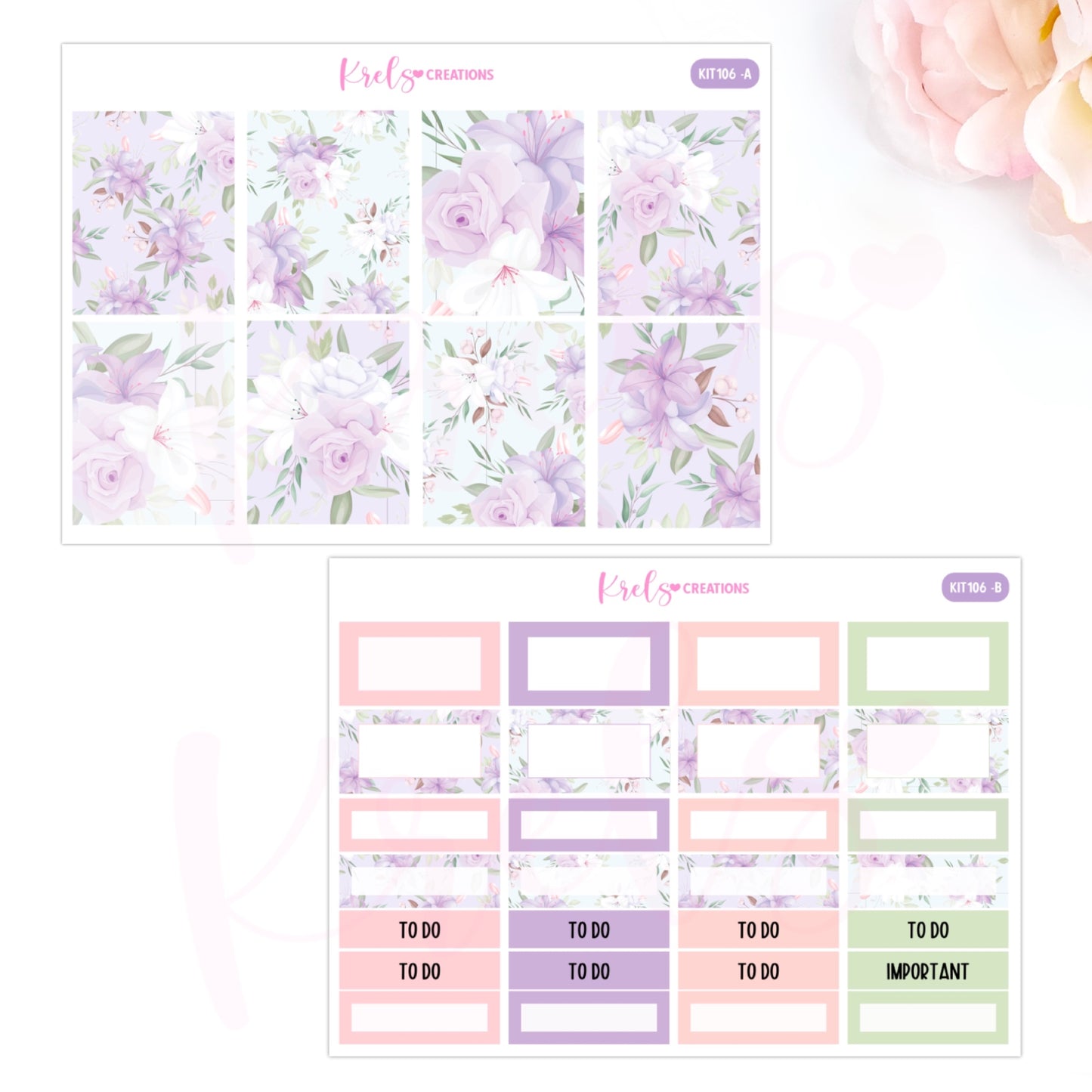 KIT106 | Lavender rose | Vertical Kit