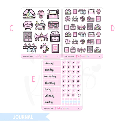 Home Sweet home | Journaling sticker
