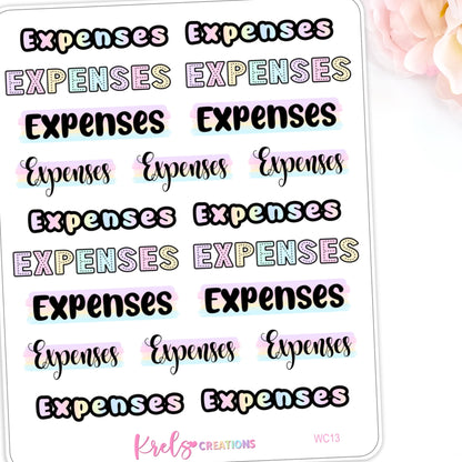 WC13 | Expenses