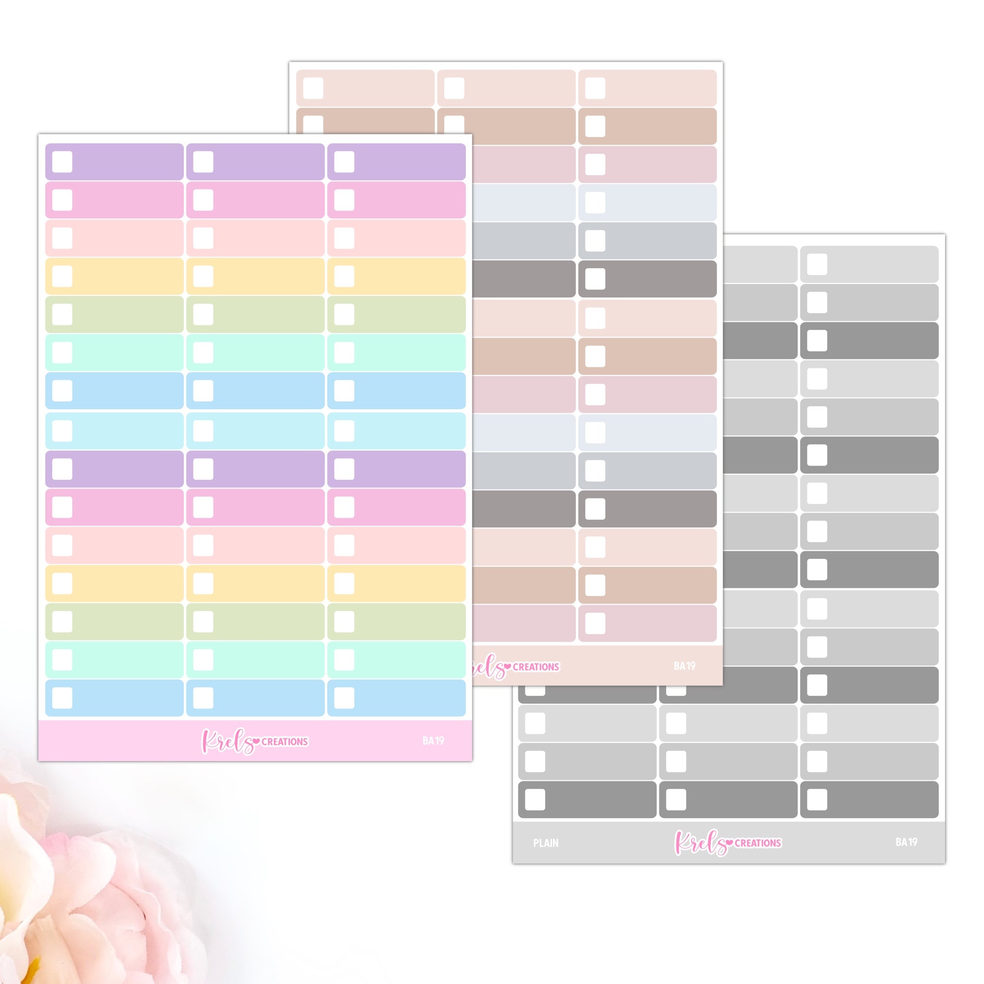 BA19 | Checkbox Labels – Krels Creations