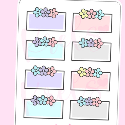 Flower Box Deco Sticker | D56