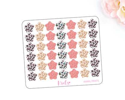 ANIMAL PRINTS | Medium Star | Transparent