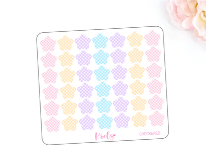 CHECKERED | Medium Star | Transparent
