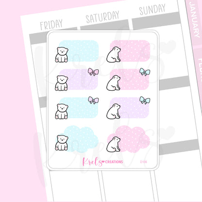 D108 | Bear half boxes
