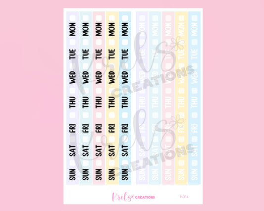 HO14| MARSHMALLOW | Date cover for Hobonichi Week