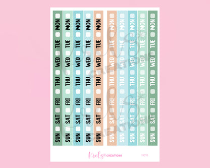 HO10| LAKE | Date cover for Hobonichi Week