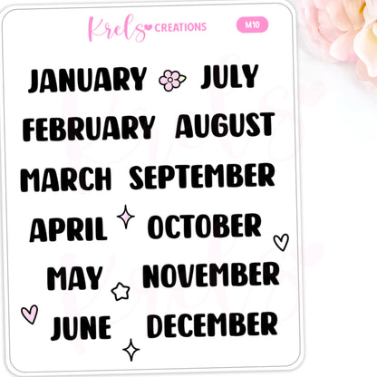 M10 | Month scripts