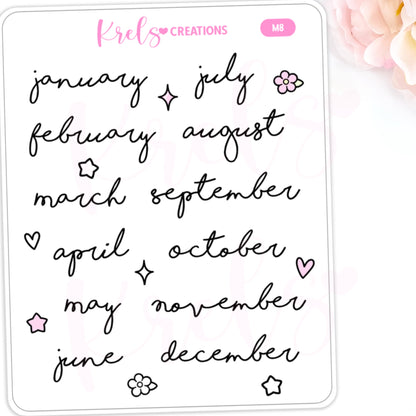 M8 | Month scripts