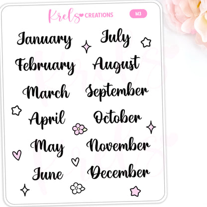 M3 | Month scripts